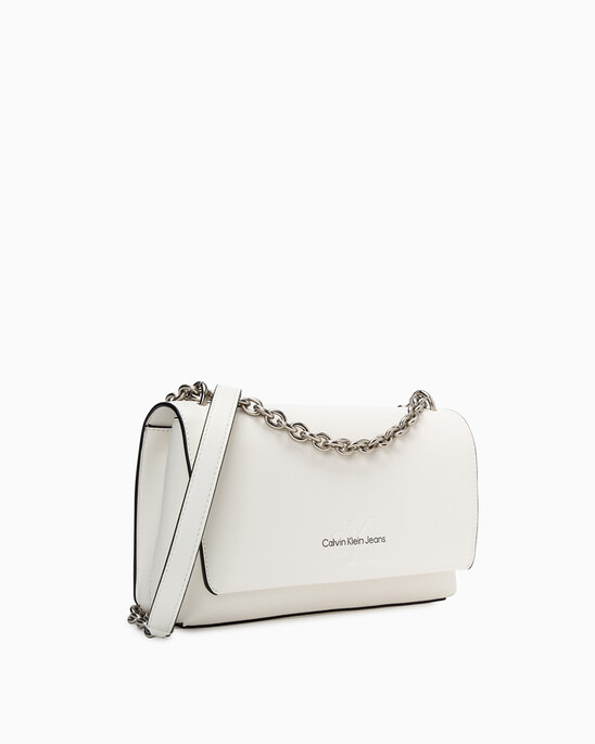 Sculpted Flap Bag With Chain