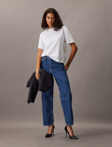 Boxy Logo Tee, Brilliant White, hi-res