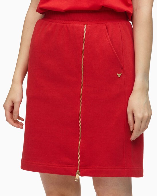Chinese New Year Capsule Front Zip Sweat Skirt