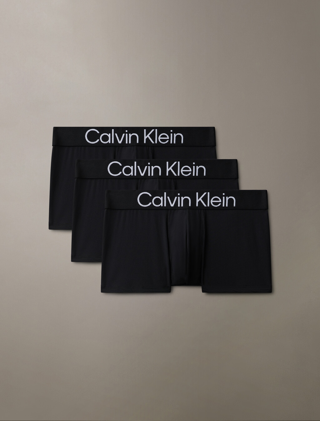 Bold Logo Low Rise Trunks 3 Pack, Black, hi-res