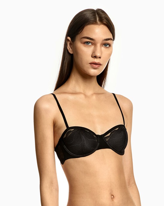 Lightly Lined Lace Balconette Bra