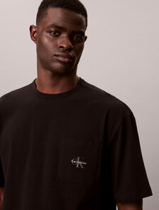 Pyjama Top - Icon Cotton Stretch, Black, hi-res