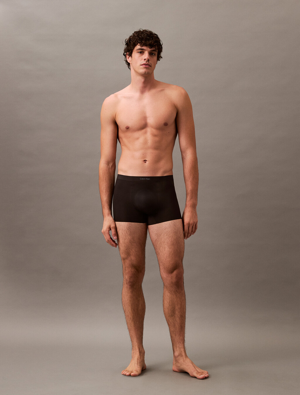 CK Black Bonded Micro Low Rise Trunks, Black, hi-res