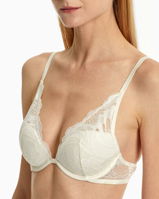CK Black Bridal Lightly Lined Plunge Bra
