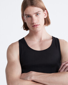 Cotton 3-Pack Tank Top, 3 Black (Legacy 001), hi-res