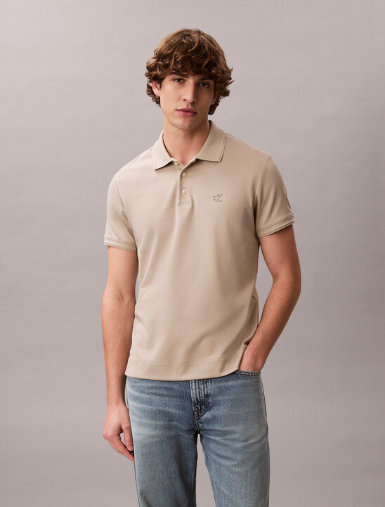 Luxe Tipped Slim Polo