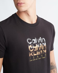 Multi Layering Logo Tee, Ck Black, hi-res