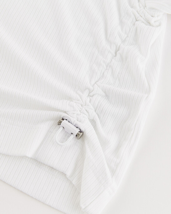 Side Gather Monogram Tee