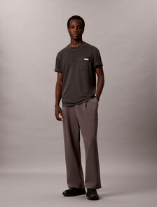 Garment-Dyed Wide Leg Sweatpants, Volcanic Ash, hi-res