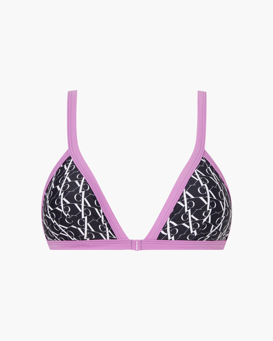 CK One Monogram Bikini Top