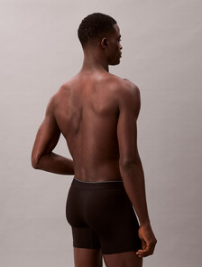 Graphic Monogram Microfiber Stretch Boxer Brief, Black, hi-res