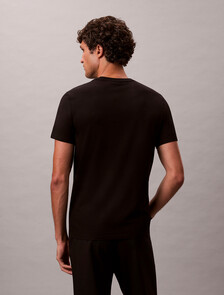 Stretch Cotton Slim Tee, Black, hi-res