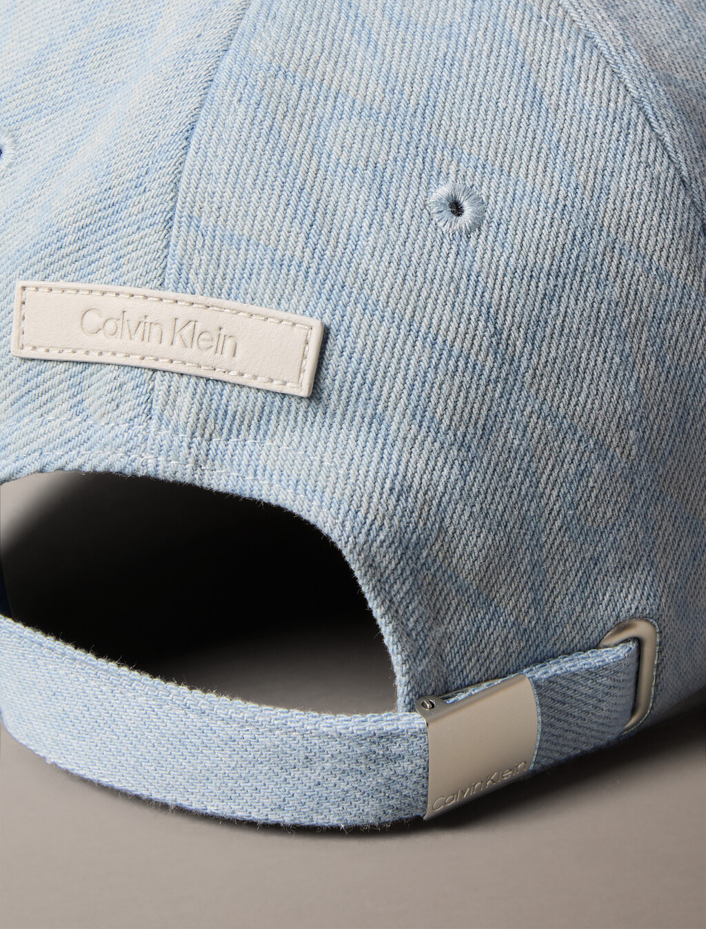 Burnout Emblem Logo Denim Cap, Light Wash Denim, hi-res