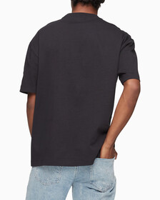 Calvin Logo Crew Neck Tee, Black Beauty, hi-res