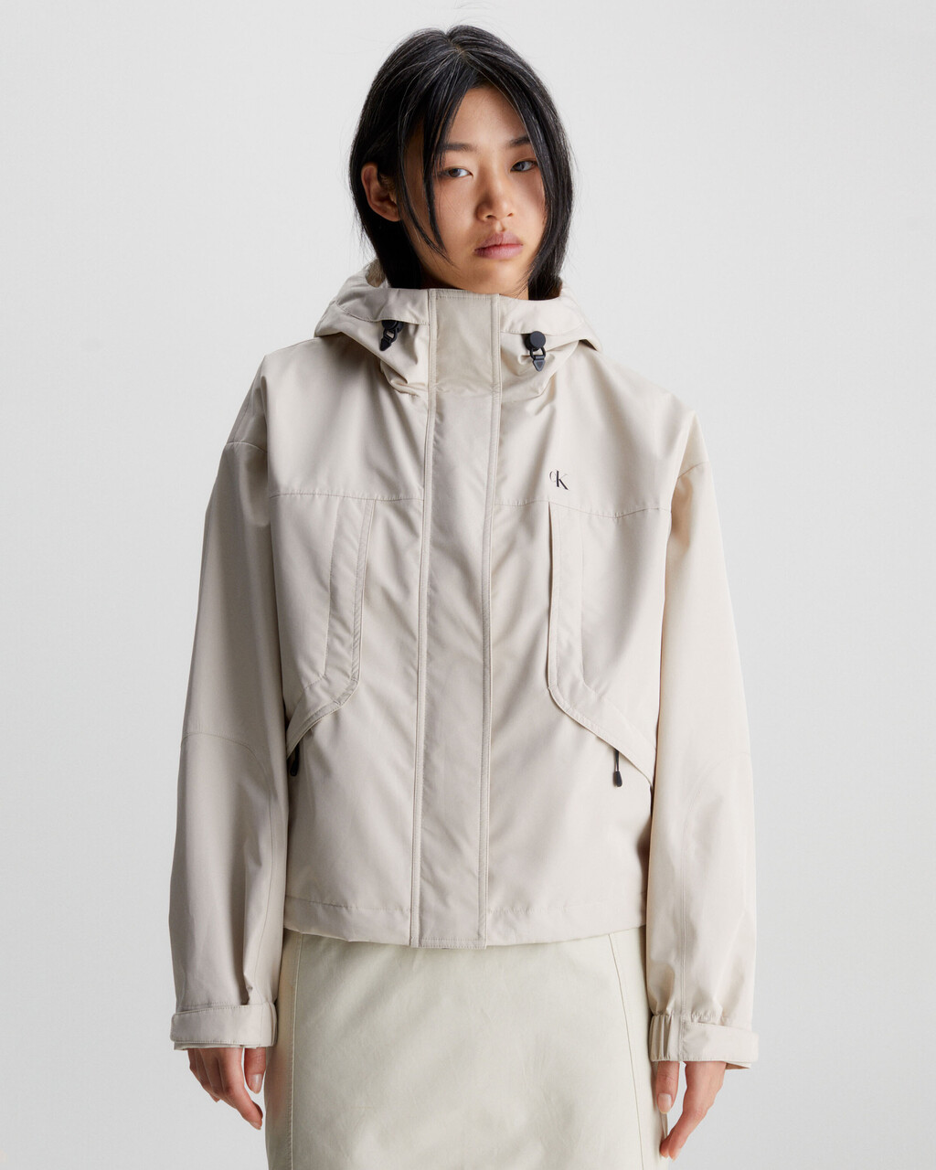OVERSIZED WATERPROOF JACKET, Classic Beige, hi-res