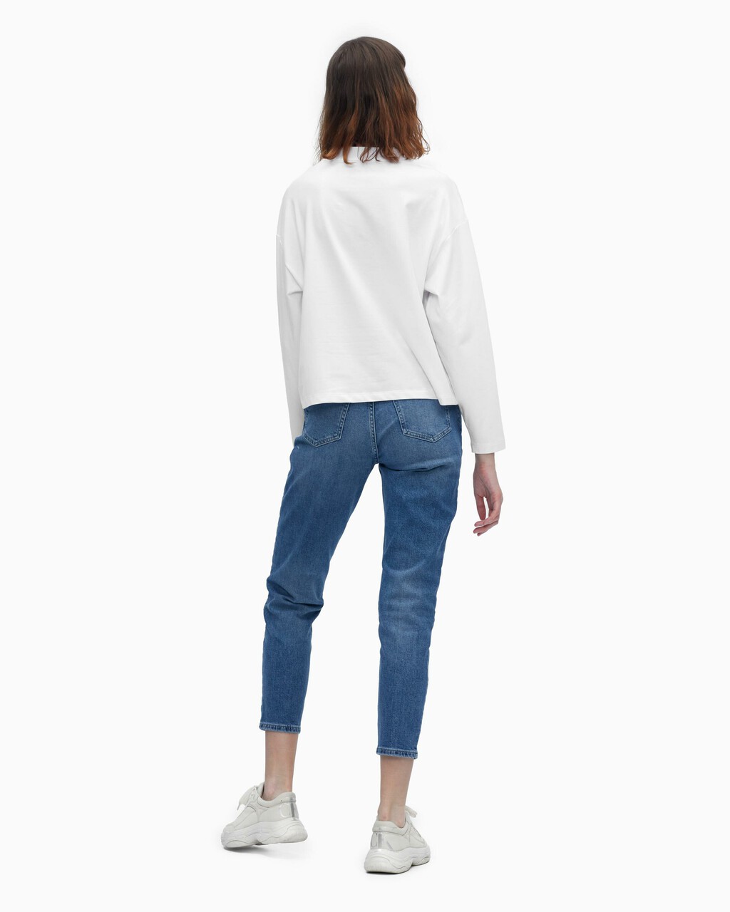 MONOGRAM LOOSE FIT TEE, Bright White, hi-res