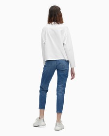 MONOGRAM LOOSE FIT TEE, Bright White, hi-res