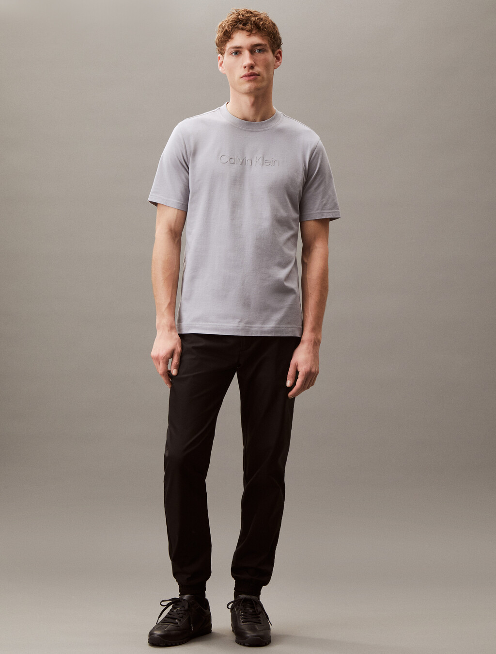 Essential Logo Short Sleeve Tee, Sleet, hi-res