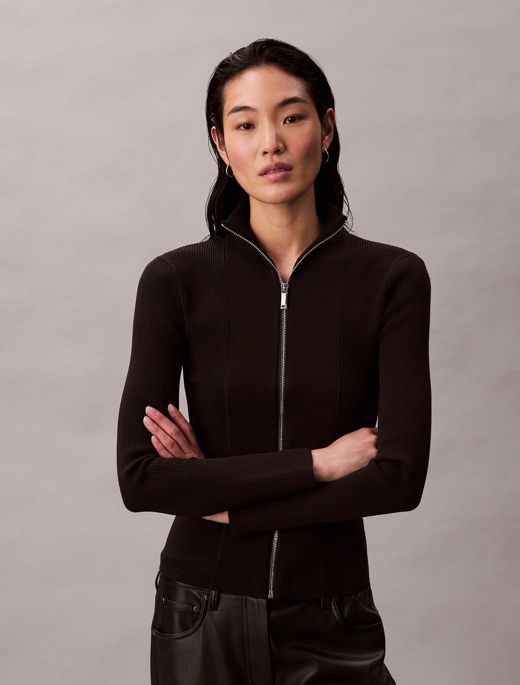 Tech Capsule Nylon Zip Jacket, Black, hi-res