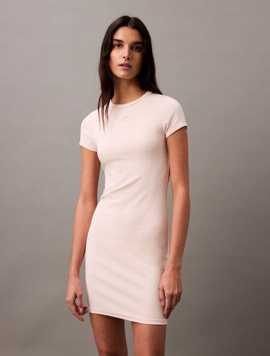 Rib Knit Mini Dress