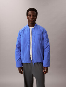 Nylon Bomber Jacket, Iris Bliss, hi-res