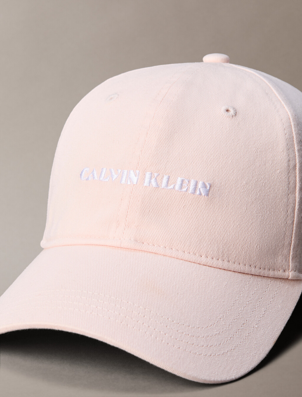 Cotton Twill Embroidered Logo Cap, Mangano Calcite, hi-res
