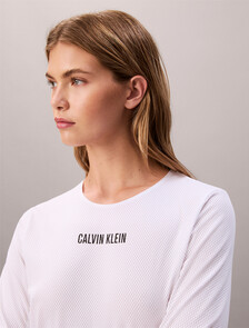 Intense Power Mesh Top, Brilliant White, hi-res