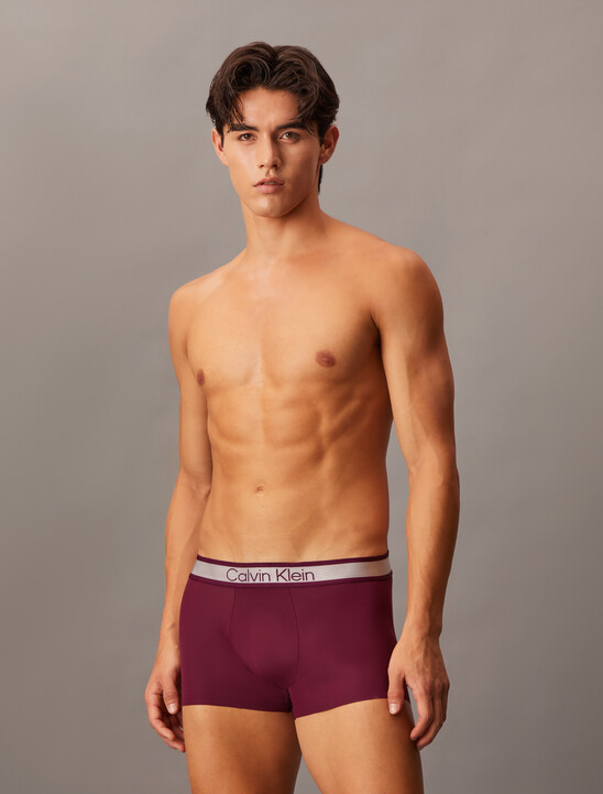 Tonal Logo Microfiber Low Rise Trunks