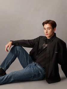 37.5 Bi-Stretch Body Taper Jeans, Denim Dark, hi-res