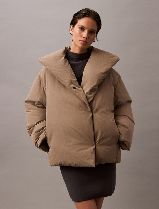 Heavyweight Cropped Puffer Coat