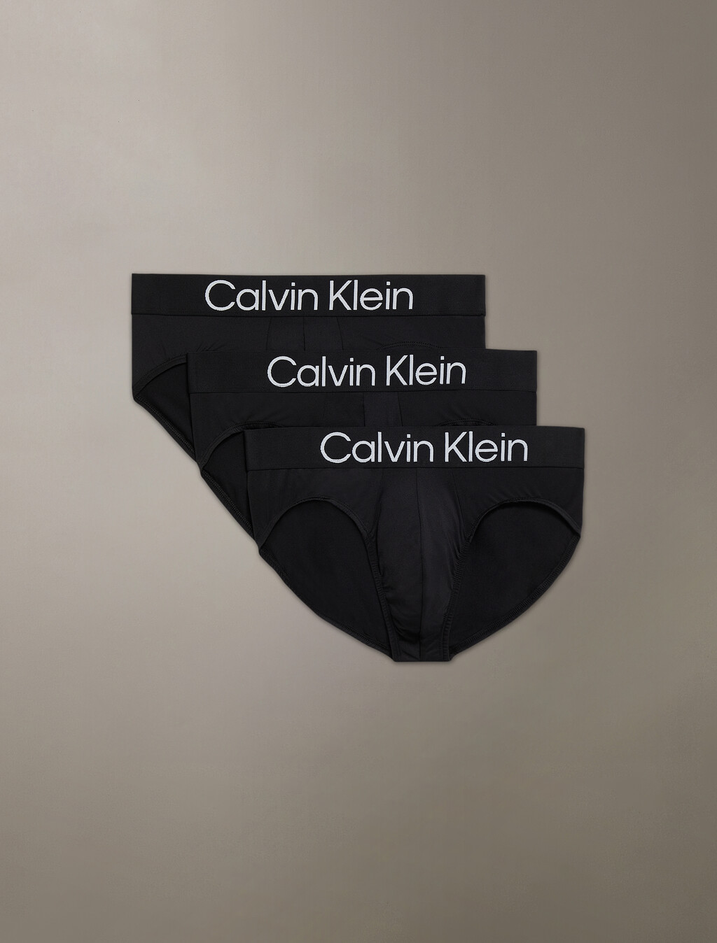 Microfiber Stretch Bold Logo Hip Brief 3 Pack, BLACK/BLACK/BLACK, hi-res