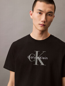 Monogram T-shirt, Black, hi-res