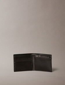 Embossed Emblem Billfold Wallet, Black, hi-res