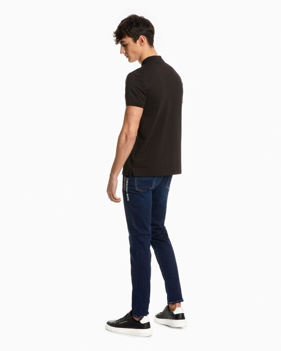TWO TONE MONOGRAM SLIM POLO
