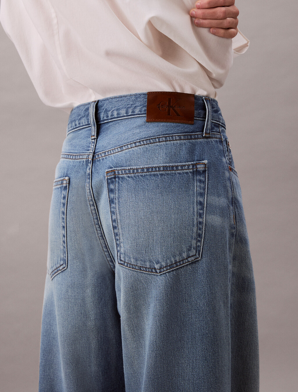 90's Low Rise Baggy Jeans, DIAMOND COVE, hi-res