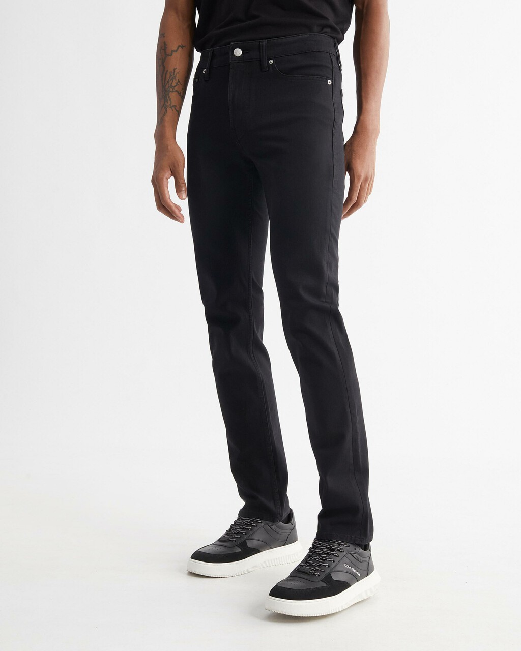 ULTIMATE STRETCH SLIM JEANS, Rinse Black Back Embro, hi-res