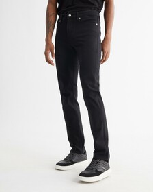 ULTIMATE STRETCH SLIM JEANS, Rinse Black Back Embro, hi-res