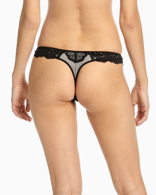CK Black Bridal Thong