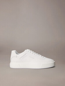 Premier - Leather Signature Trainers, Triple Bright White, hi-res