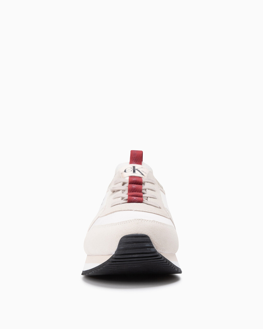 SUEDE COLOR BLOCK TRAINERS, Ancient White/Merlot, hi-res