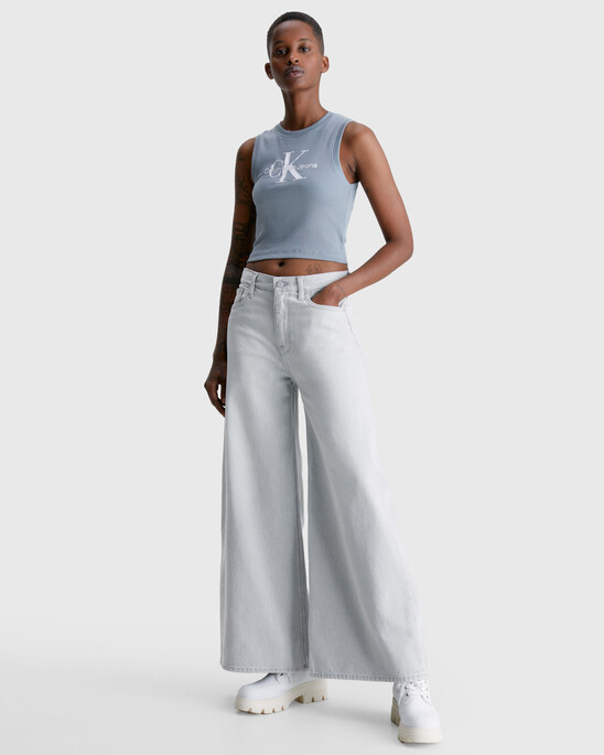 CROPPED MONOGRAM TANK TOP