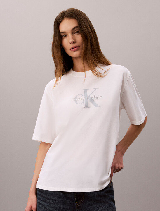 Relaxed Embroidered Monogram Logo T-Shirt