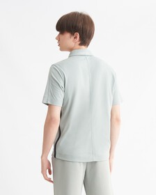 ACTIVE ICON WORKOUT POLO, GREEN MILIEU, hi-res