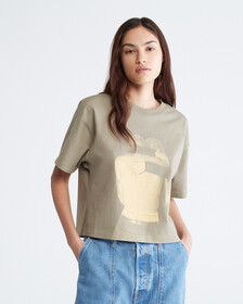 STANDARDS SHRUNKEN EMBRACE GRAPHIC T-SHIRT, Molded Clay, hi-res