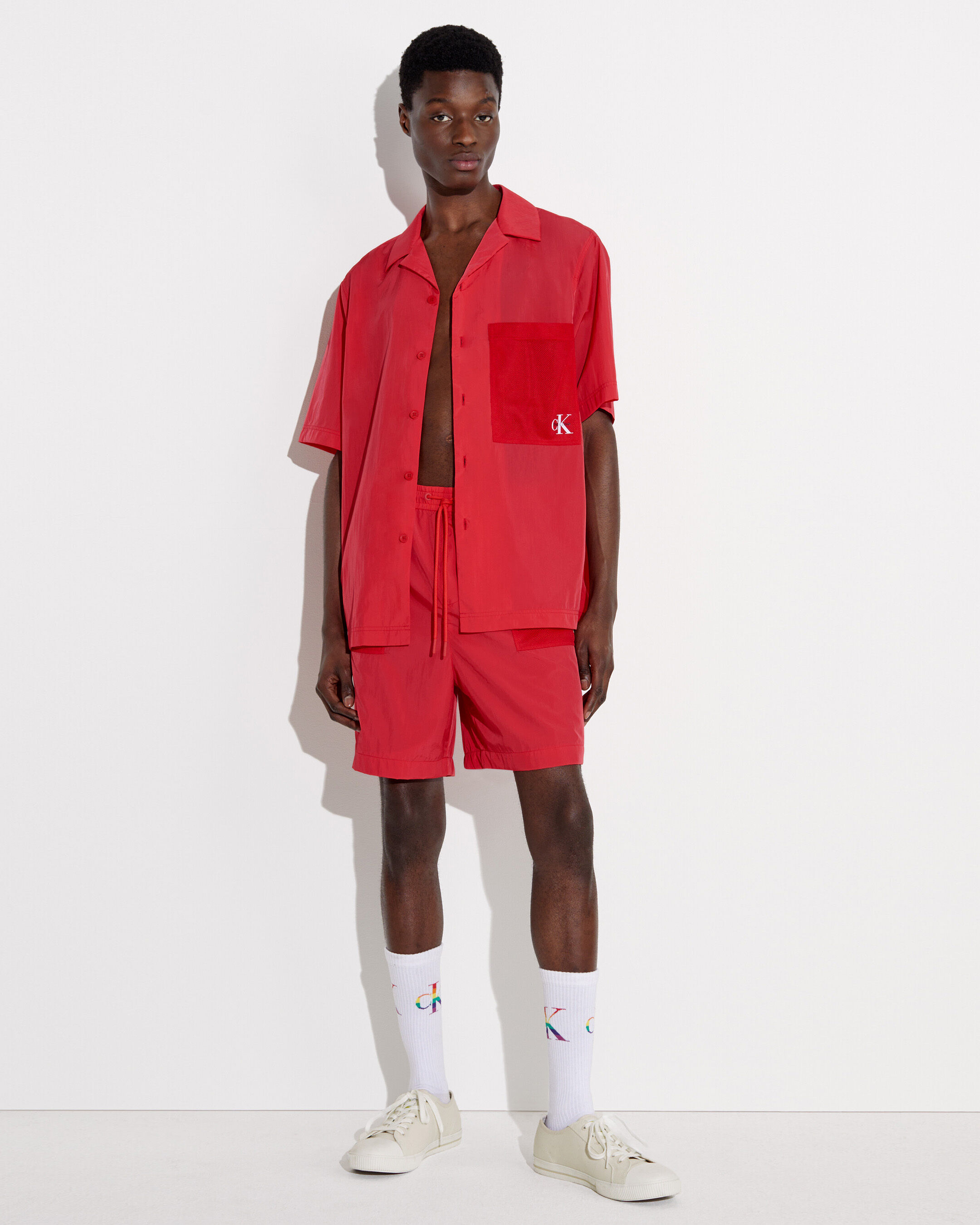 Red shirt and shorts outlet