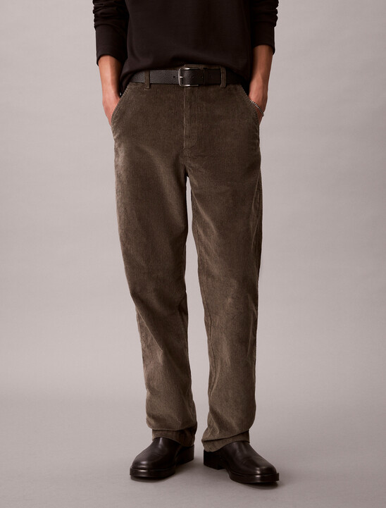 90's Straight Corduroy Chino Trousers