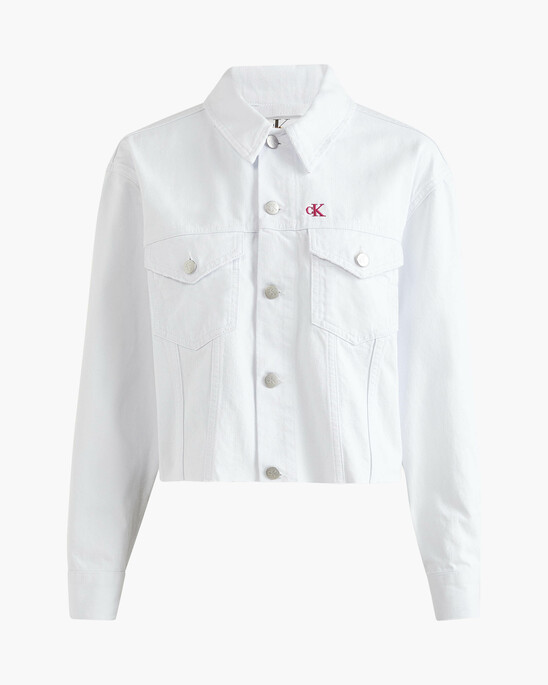 PRIDE CROPPED DENIM JACKET