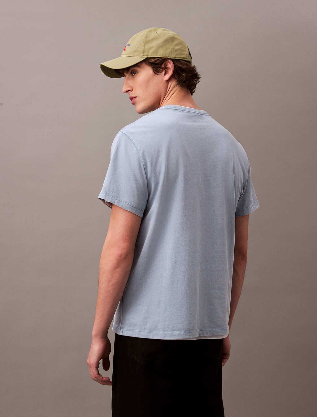 Acid Wash Logo T-shirt, Faded Denim, hi-res