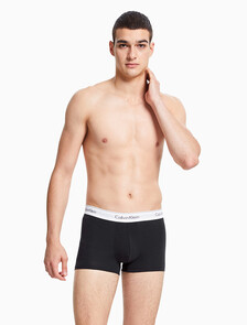 Icon Cotton Stretch Trunks 2 Pack, Grey Heather/Black, hi-res