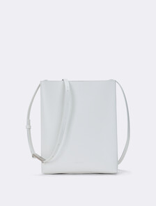 Line Leather Crossbody Bag, Chalk, hi-res